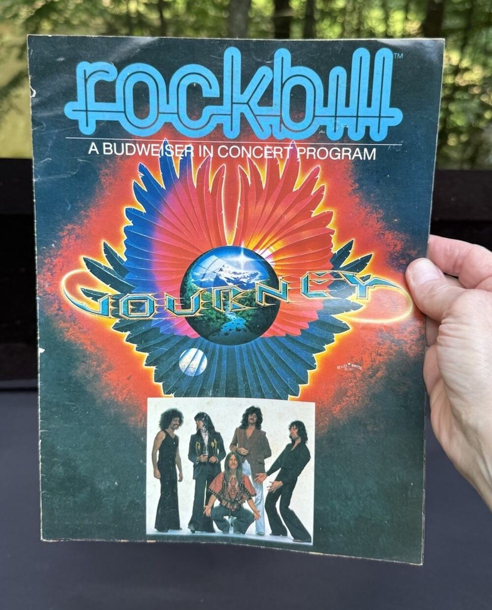 Journey Infinity Tour Rockbill Budweiser Concert Program Poster 1978 Vintage VG